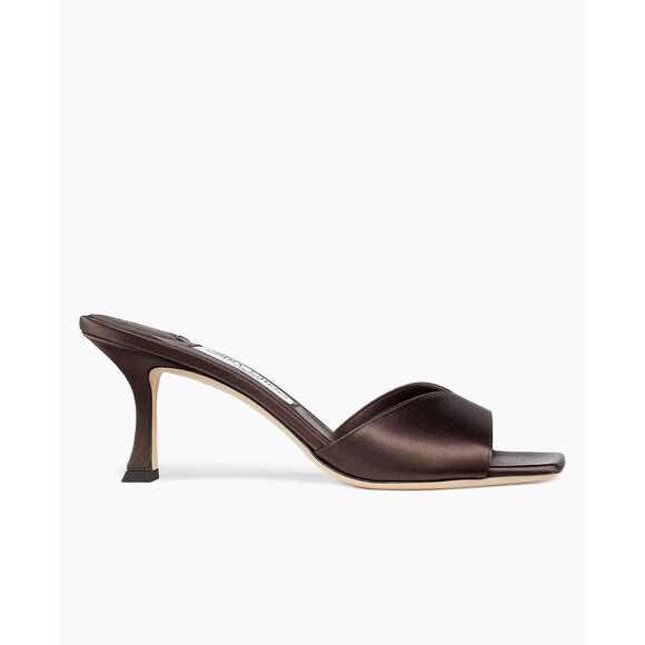 Jimmy Choo Skye 70MM Satin Sandals in Coffee Size EU36.5 $775 - Picture 1 of 14